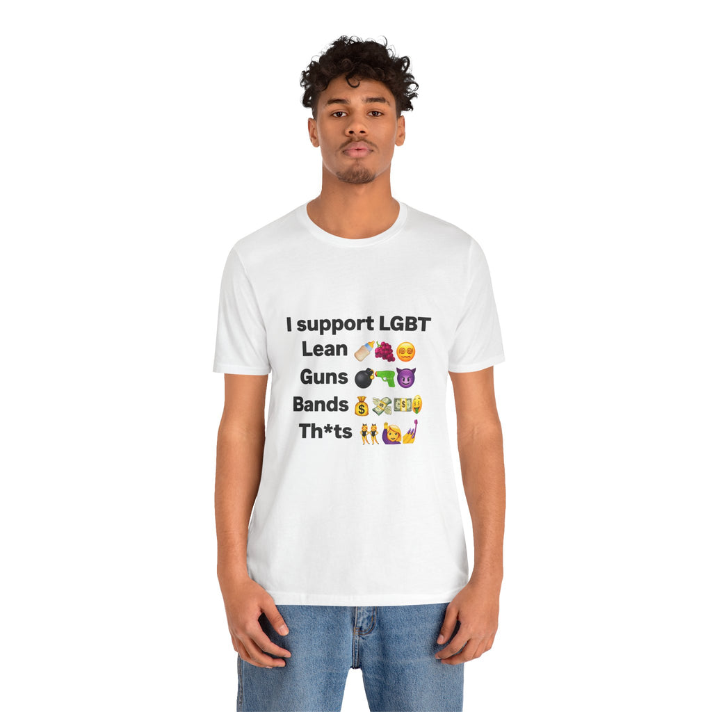 I SUPPORT LGBT GRAPHIC T-SHIRT