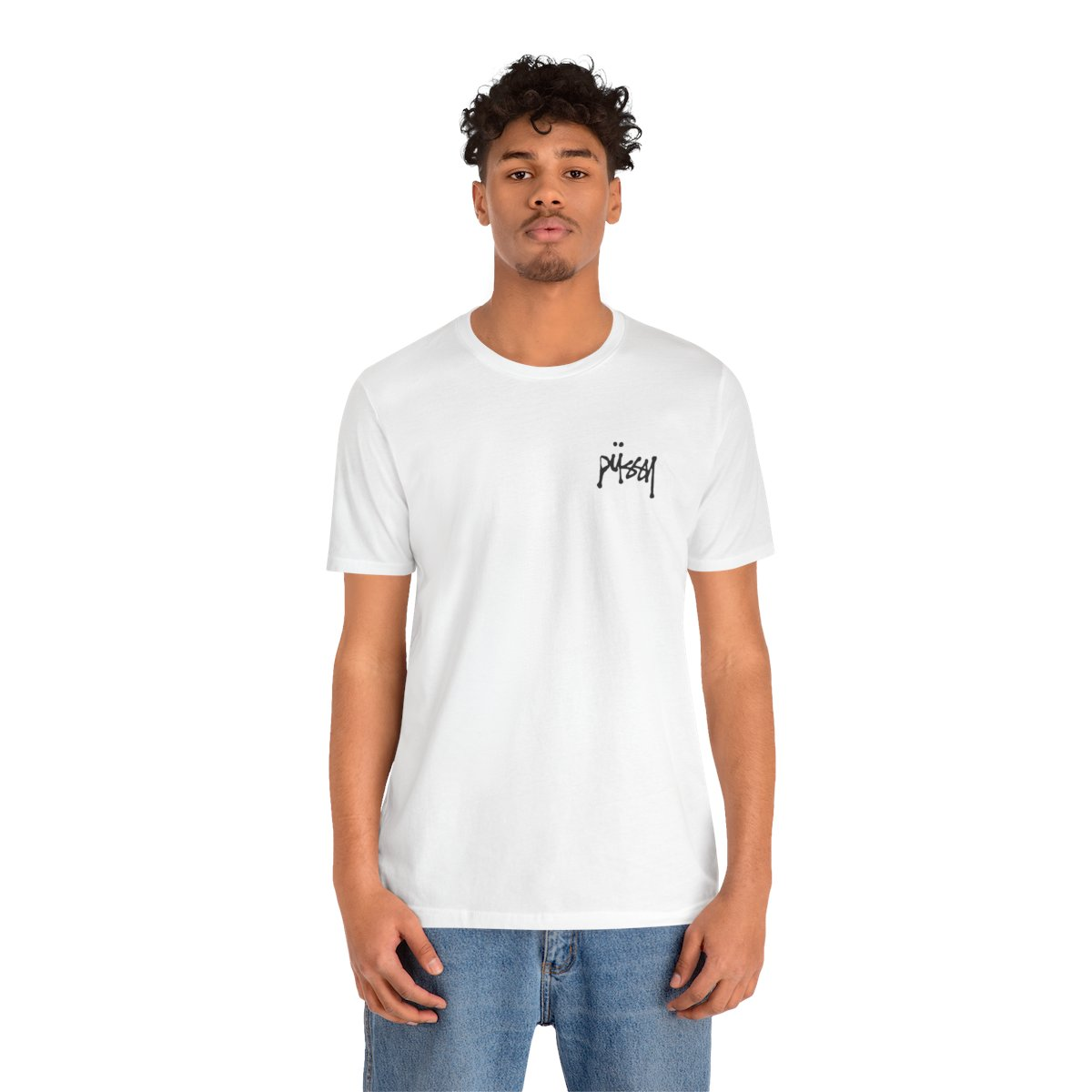 T-Shirt "PÜSSY" Schriftzug (klein)