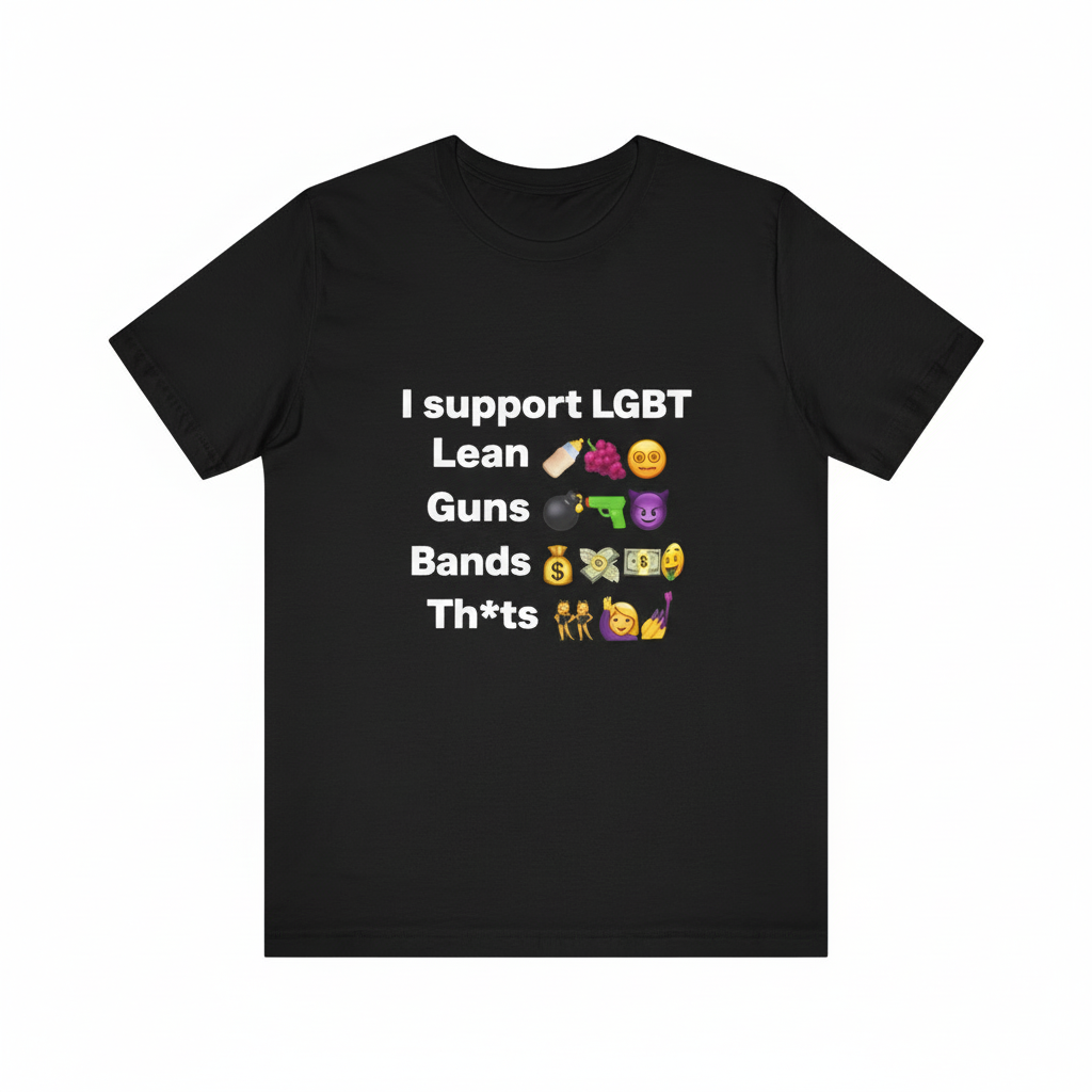 I SUPPORT LGBT GRAPHIC T-SHIRT